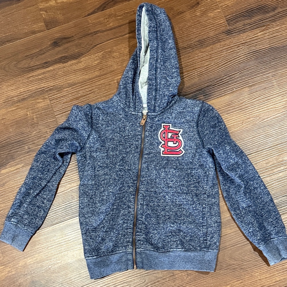 Kids Blue St Louis Cardinals Zip-Up Hoodie